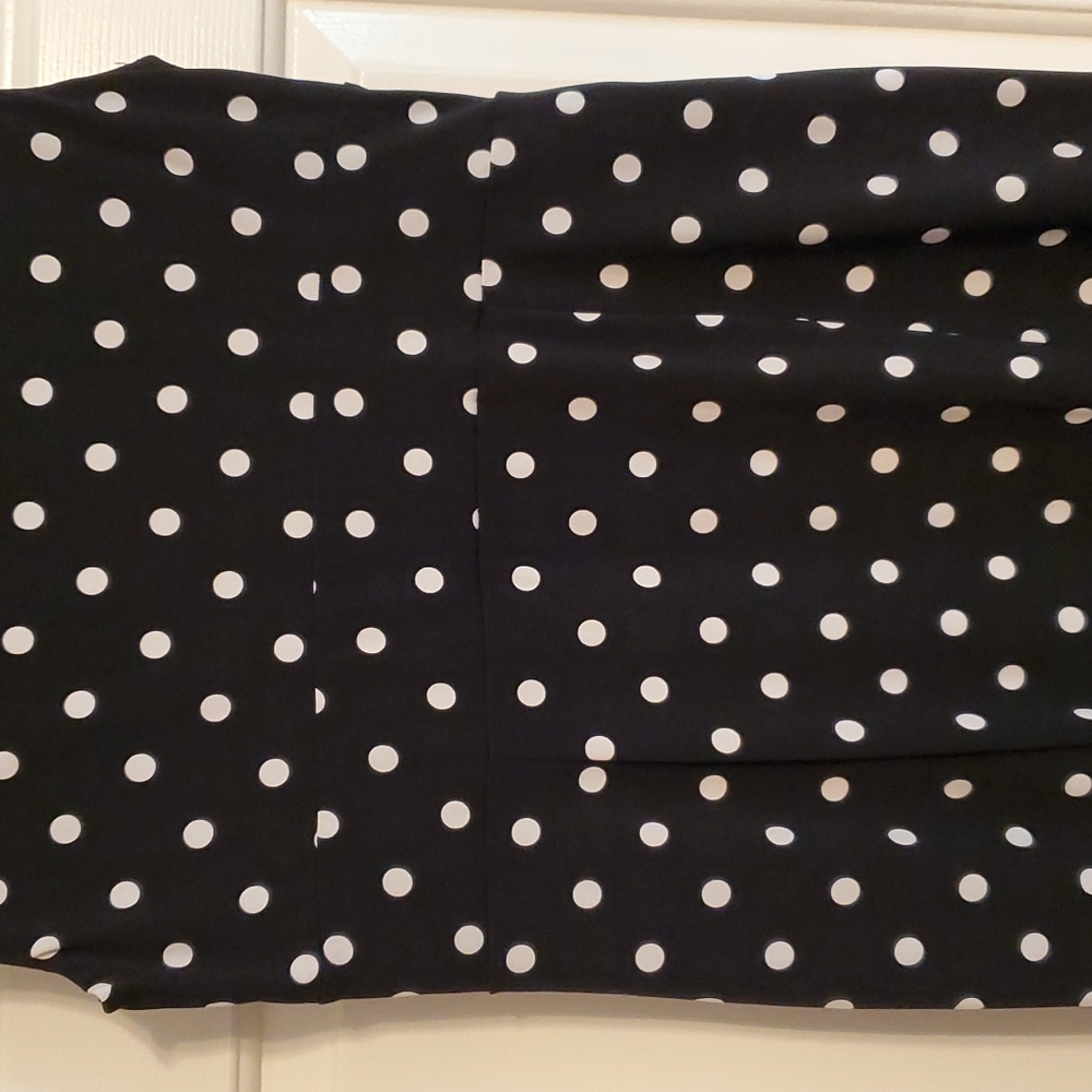 Cato Black and White Polka Dot Dress - Picture 6 of 7